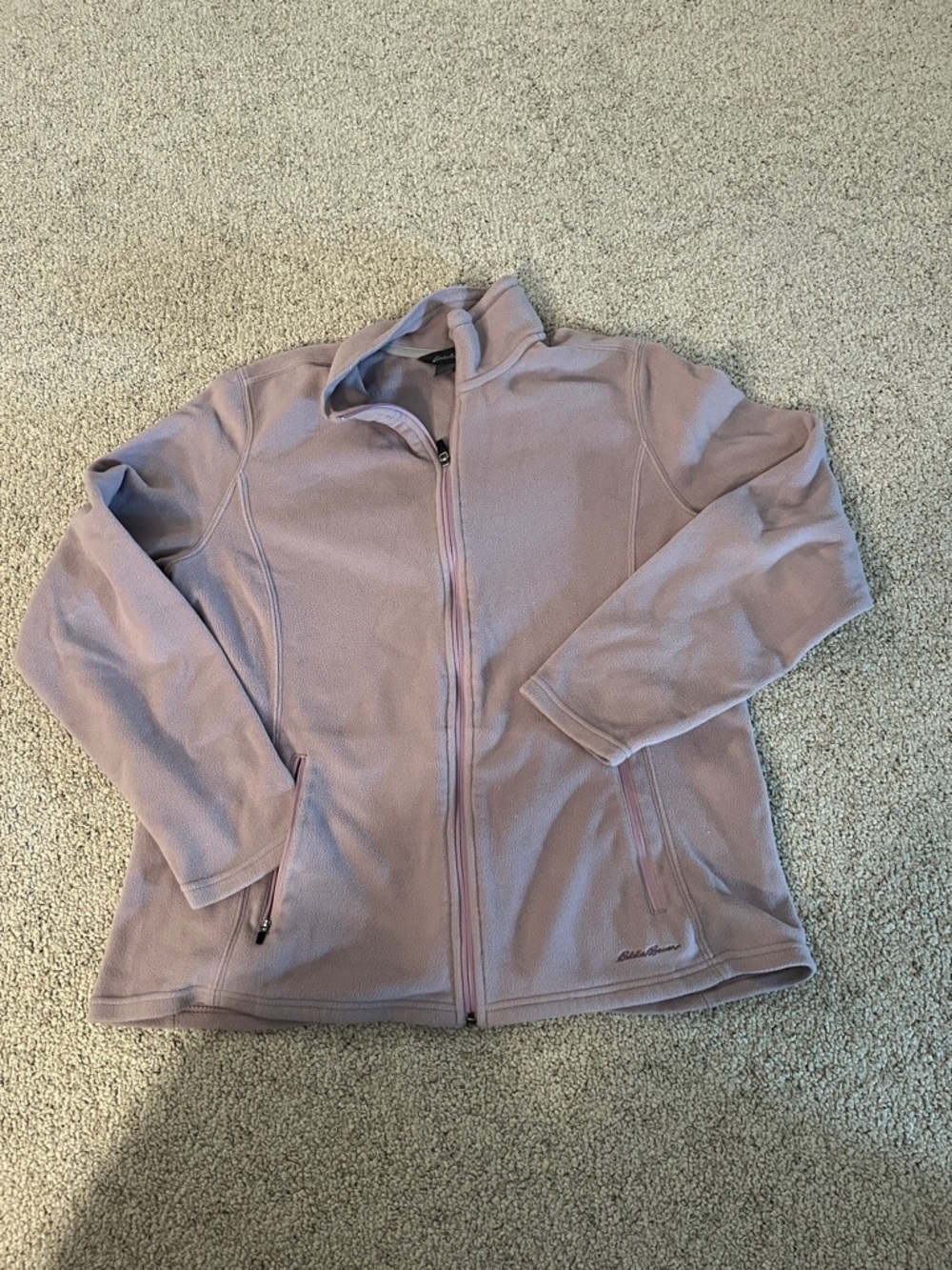 Eddie Bauer Light Lilac Polartec Fleece Jacket